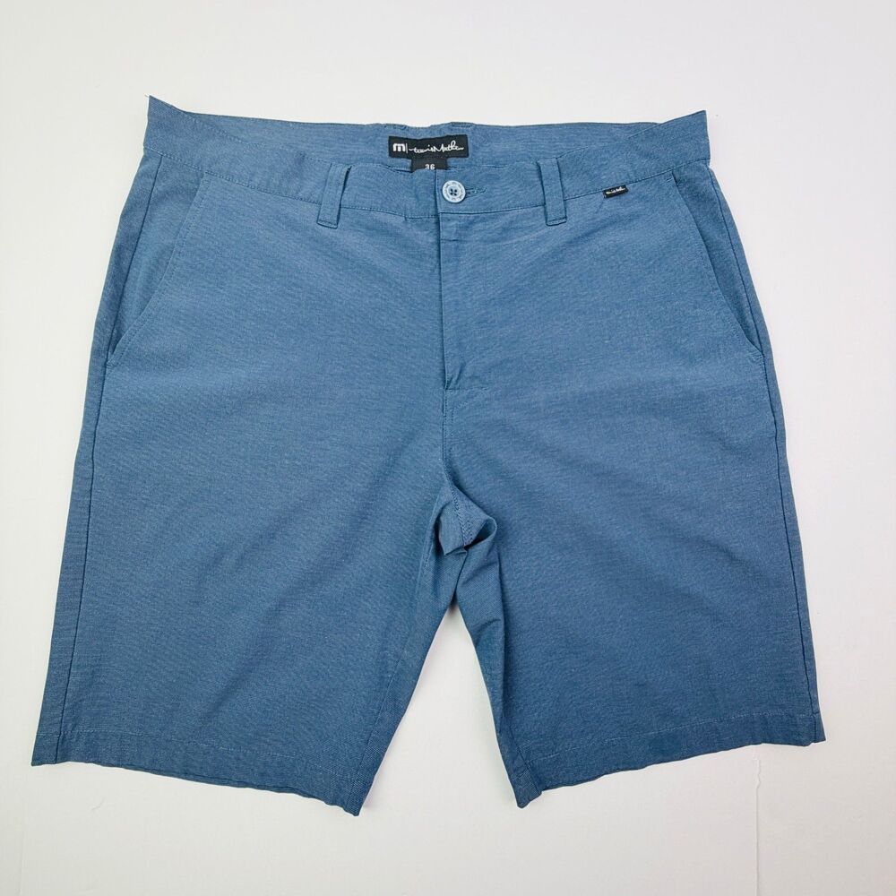 TravisMathew Blue Performance Golf Shorts 36